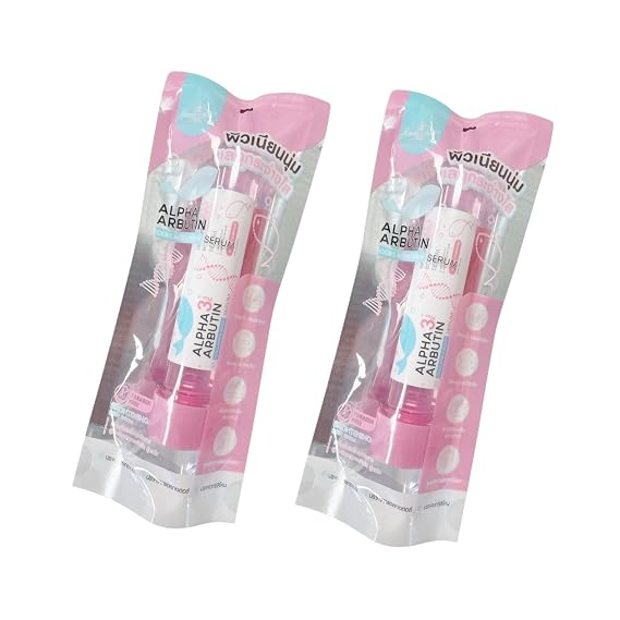 2 Packs Precious Skin Thailand PINK Alpha Arbutin 3+ Collagen Body Serum 45ml Hydrating Body Essence