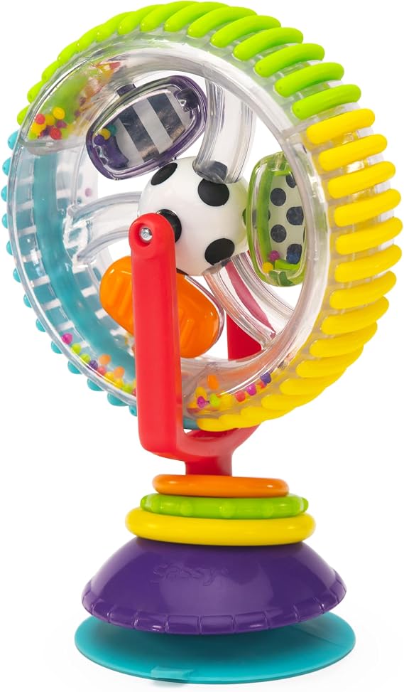 Sassy Wonder Wheel Spinning High Chair Tray Toy, Age 6+ Months