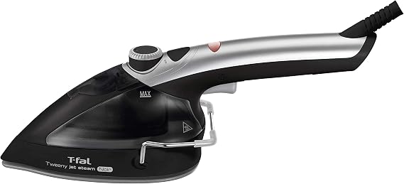 Tefal Powerful Steam Garment Steamer "Twiny Jet Steam Noir" Ready in approximately 45 seconds, Steam Iron, Black DV9001J0