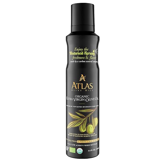 Atlas Organic Extra Virgin Olive Oil Cooking Spray, 5.4 fl oz