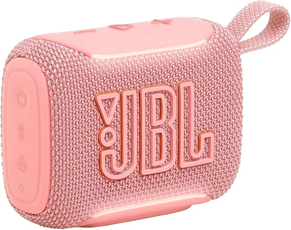 JBL Go 5, Ultra‑Portable Bluetooth Speaker, Waterproof, Pink