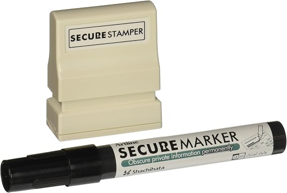 SHACHIHATA INC Small Security Kit, 1/2 x 1-11/16 Inches, Black (XST35302)