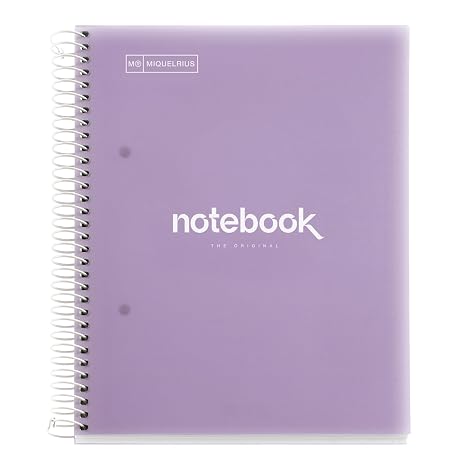 Miquelrius 49950 Notebook A5 120 Horizontal 90 grams PP Emotions Lavender