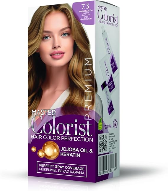 Premıum Yarı Kit Set Saç Boyası 7.3 Fındık Kabuğu