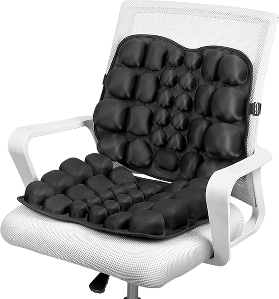 Inflatable Seat Cushion for Chair, Car, Travel & Back Support