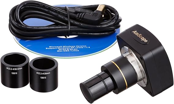 AmScope MU130 1.3MP USB2 Microscope Digital Camera + Editing & Measuring