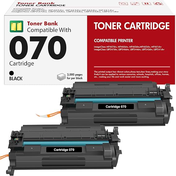 070 Toner Cartridge Black for Canon 070 Toner Cartridge 070H CRG070 CRG-070