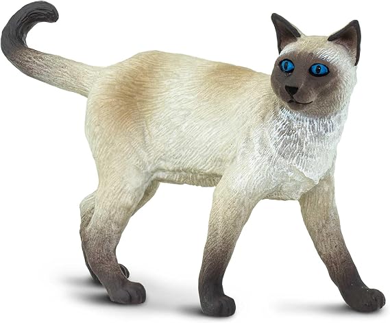 Safari Ltd. Siamese Cat Toy - 3.25 Inch Realistic Pet Figure for Kids