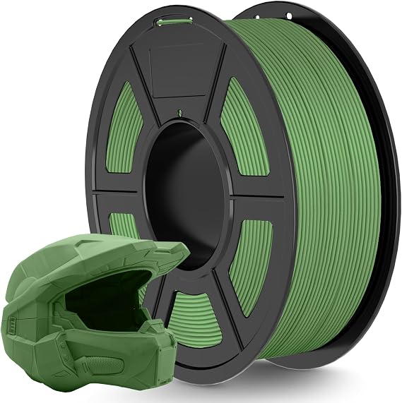 TECBEARS Matte PLA Filament 1.75mm Olive Green 1KG, High Speed 50-600mm/s 3D Printer Filament, Smooth Matte PLA Finish, Dimensional Accuracy +/- 0.02mm, 1KG Spool (2.2 LBS), 330 Meters