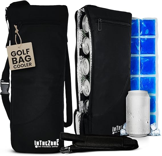 INTHEZONE Insulated Slim Golf Bag Cooler with Ice Pack