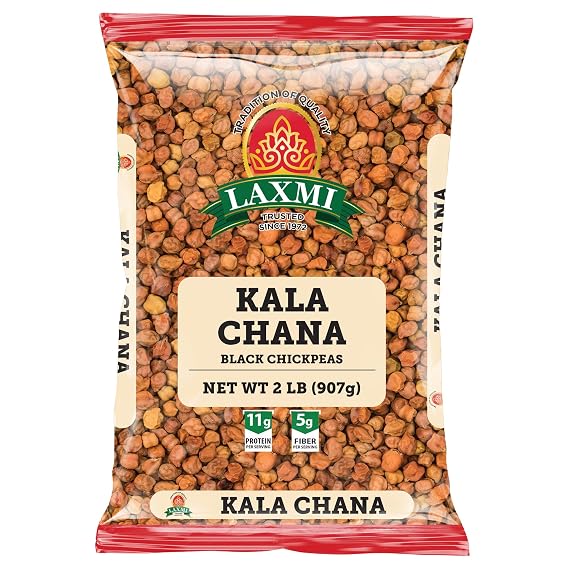 Laxmi Kala Chana Black Chickpeas - Whole Chana, 2 Pound Bag
