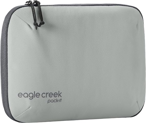 Eagle Creek Pack-It E-Tools Organizer Pro, Storm Grey | Compact Tech Accessory Pouch with Charging Cord Organizer, Small Tech Accessories Pouch, Travel Essentials