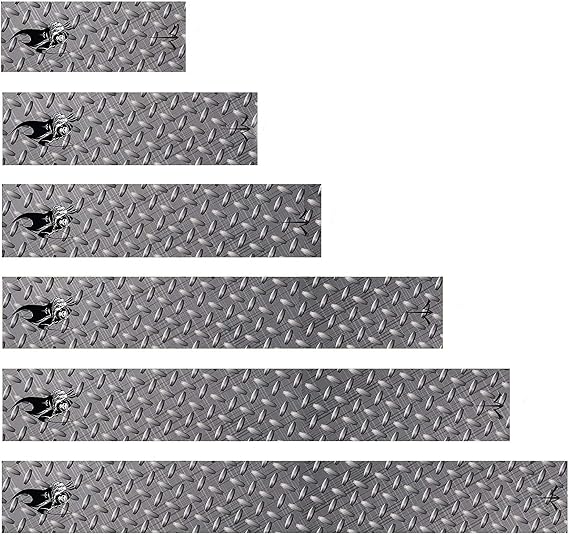 White Water Archery Laminated Reaper Diamond Steel Plate Arrow Wraps 15 Pc Length Width