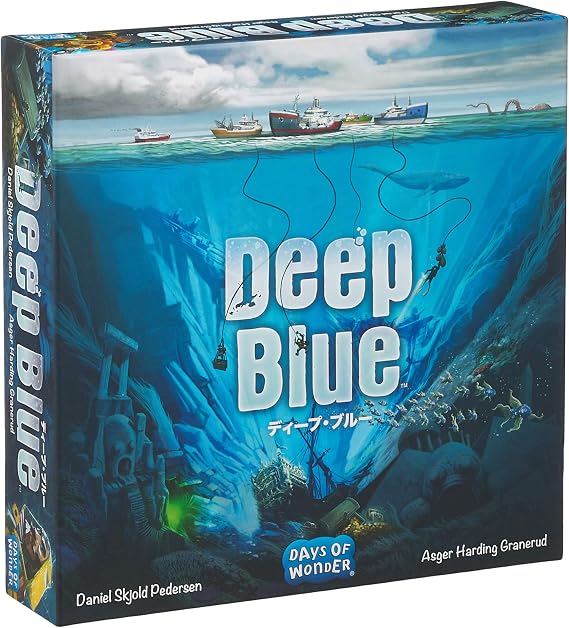 Hobby Japan Deep Blue, Japanese Version For 2 - 5 Players, 45 Minutes, For Ages 8 and Up Board Game
