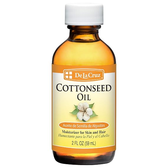 De La Cruz Cottonseed Oil, Moisturizing Oil for Face & Body, 2 FL OZ