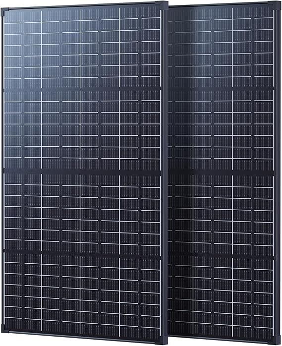 430W(2x215W) 4-Modules Anti-Shading Bifacial Solar Panels | Engineered for Partial Shading from Trees, Roofs & Snow,N-Type 16BB Cell, Ideal for RV, Marine,12V/24V Off-Grid System