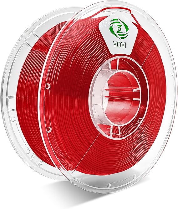 YOYI YOYI 3D Printer Filament, 95A TPU Filament 1.75mm, Flexible Filament, 0.8KG Spool,Dimensional Accuracy +/- 0.03 mm, Soft TPU Filaments of High Elasticity (Red)