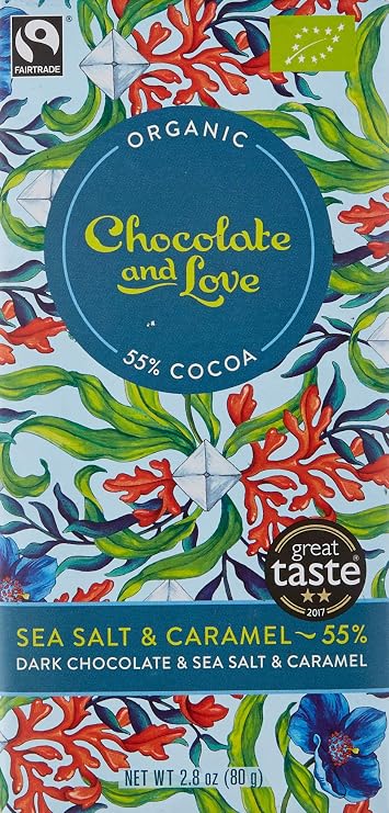 Dark Chocolate with Caramel & Sea Salt, 80g