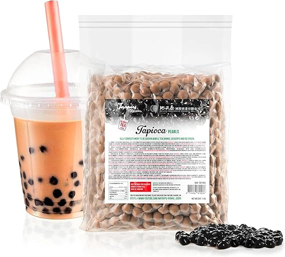 INSPIRE FOOD Tapioca Pearls for Bubble Tea - 1kg