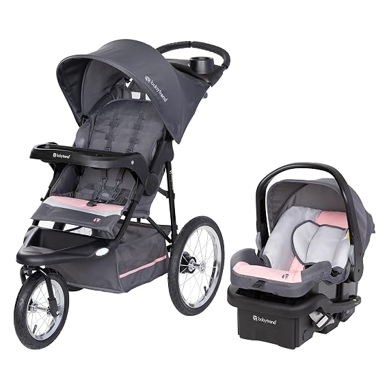Baby Trend Expedition Jogger Travel System with EZ-LiftTM Infant Car Seat, Dash Pink