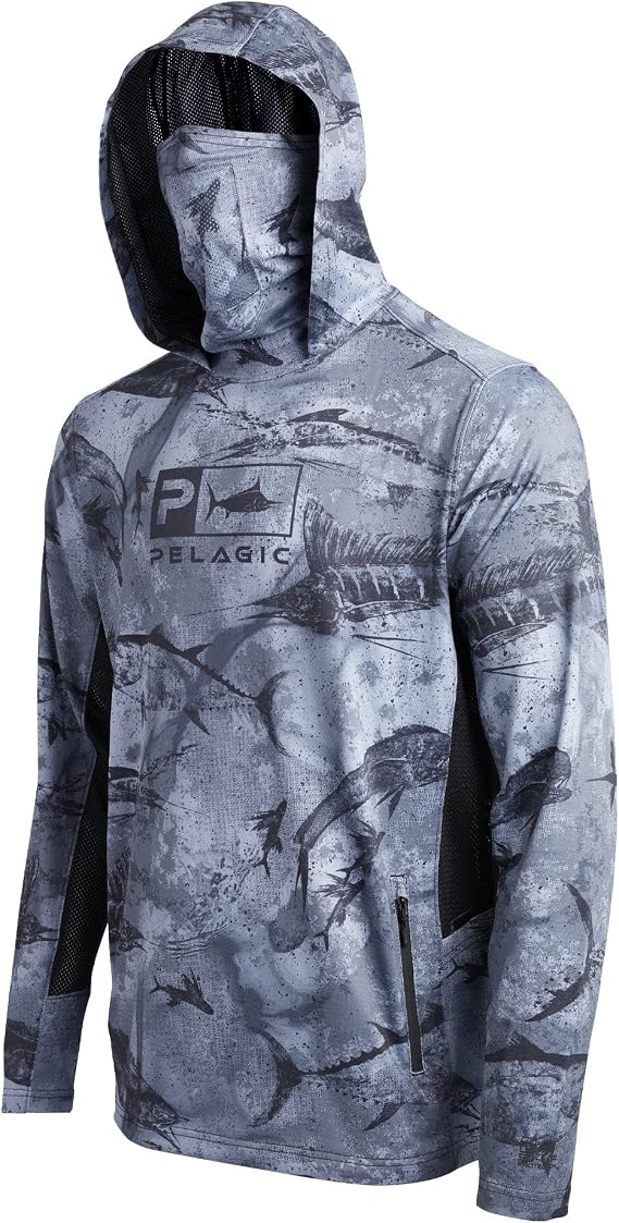 PELAGIC Apparel Men's Exo-Tech Hooded Fishing Shirt