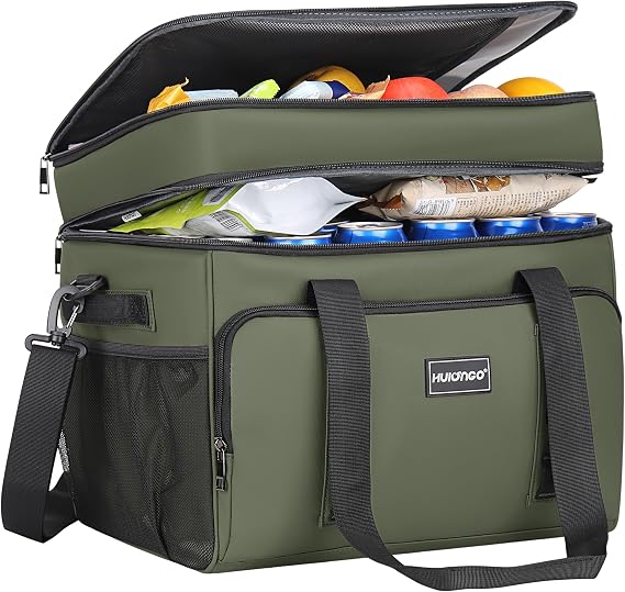 Hulongo Cool Bag, 42L Double Cool Box, Insulated Cooler Bag