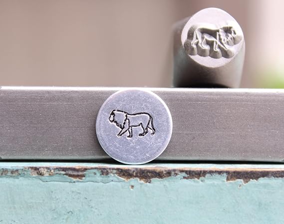 8mm Lion Metal Punch Design Stamp - Supply Guy - CH-542