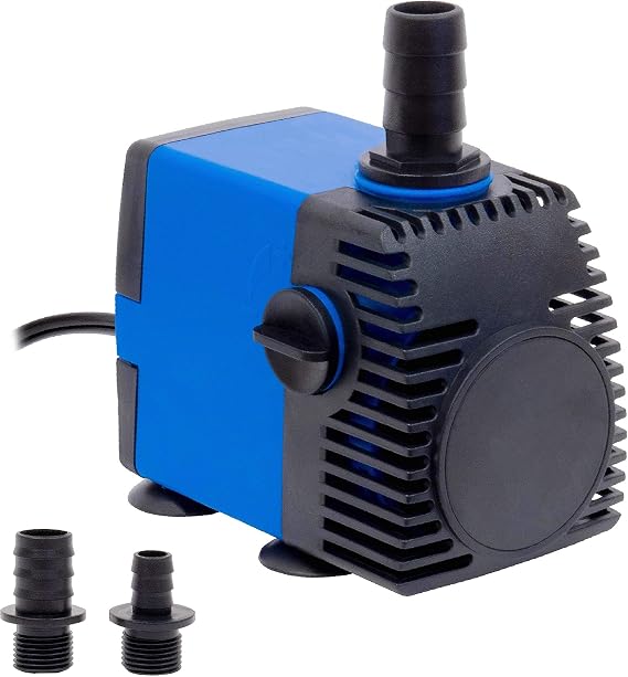 528 GPH Submersible Water Pump - Adjustable Quite Aquariums, Fountains, Hydroponics, and Pond Pump, 8.2ft Lift, 45W