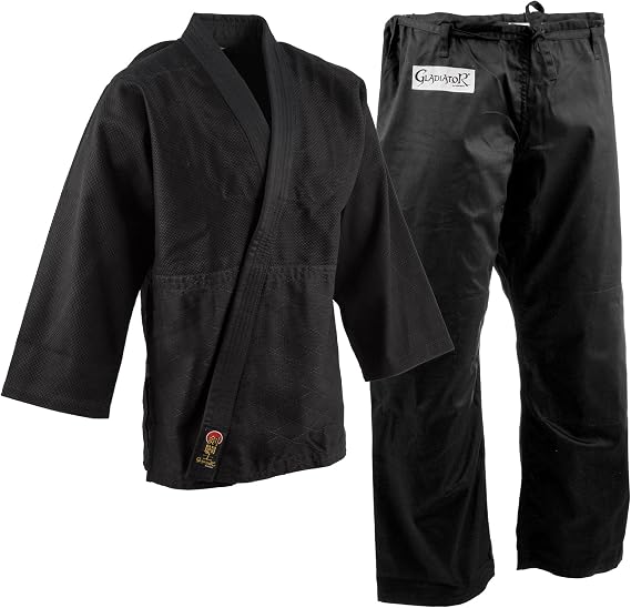 Proforce Gladiator Judo Gi/Uniform - Black - Size 6