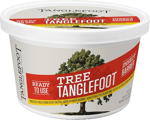 Tree Tanglefoot Tree Banding Gum 15oz Sticky Coating for Tree Wraps Long-Lasting, Non-Drying Adhesive Barrier Formula Weather-Resistant, Made in USA