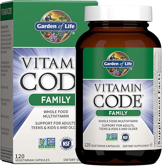 Garden of Life Vitamin Code Family Multivitamin, 120 Vegetarian Capsules