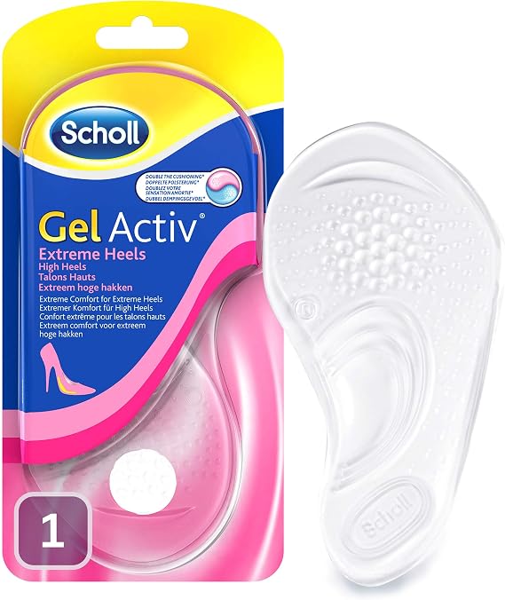 Scholl Gel Activ Comfy Insoles Extreme Heels, UK 3-7.5
