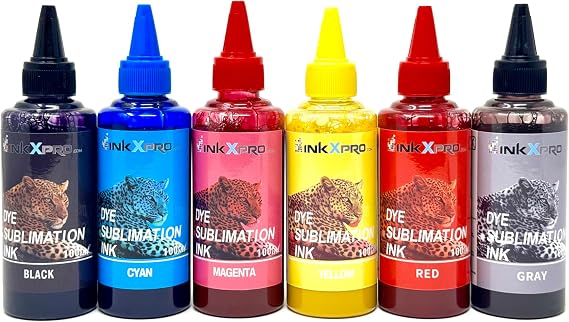 6x100ml Dye Sublimation Ink for Epson Expression XP-15000 Printer
