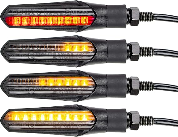 E-approved LED running light indicator with daytime running light and brake light.