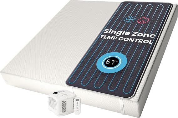 Chilipad Cube Bed Cooling System - Cooling & Heating Mattress Topper, Custom Bed Temperature, Cool Sleep Enhancement, Temp Range of 60-115F, ME Half King or TwinXL Size (38" W x 80" L), Model: CP502