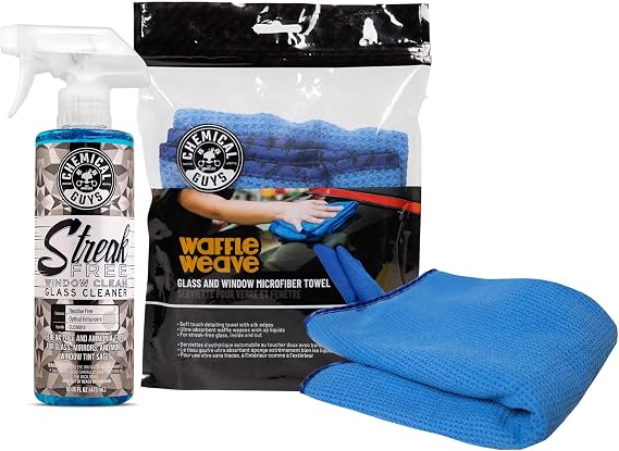 Chemical Guys Streak Free Glass & Window Cleaner and Towel