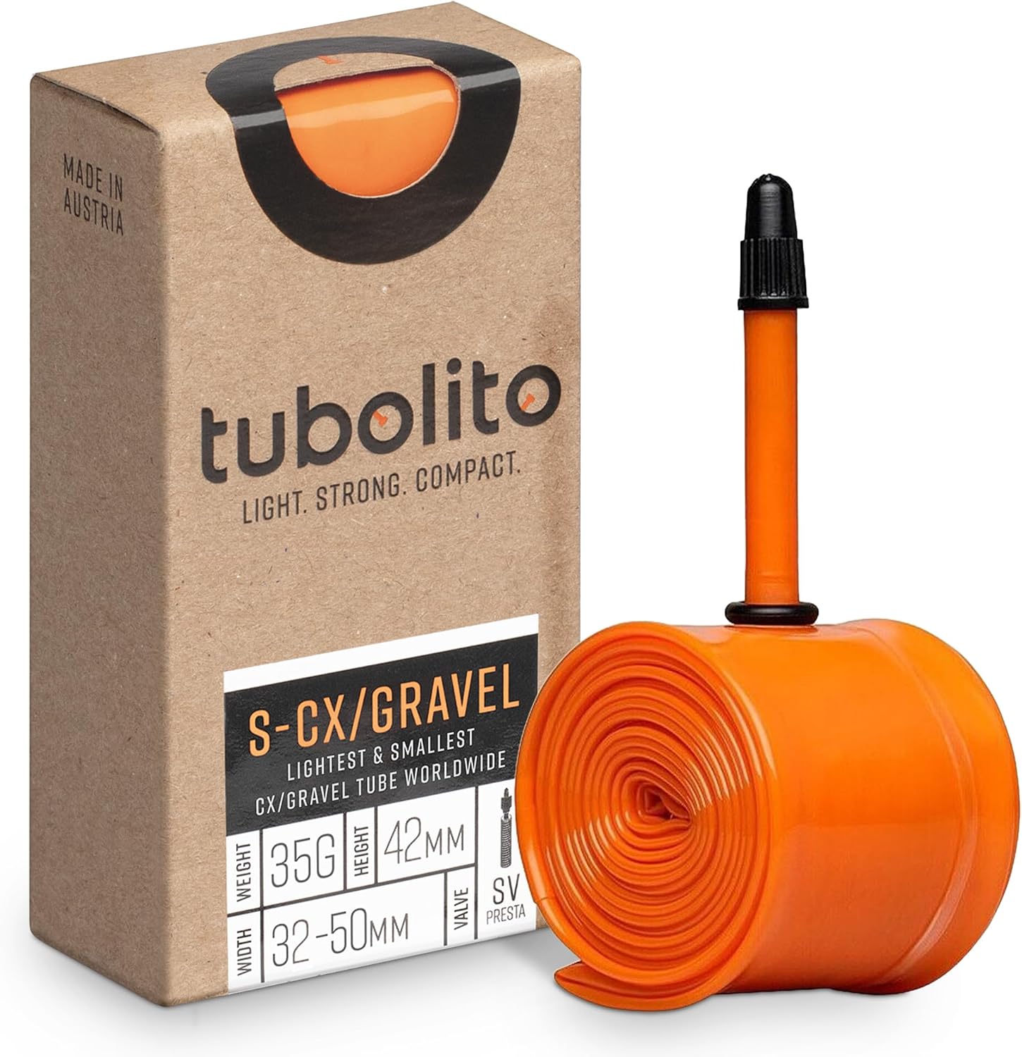 Tubolito S-Tubo CXGravel-All TPU Inner Tube 700C x 30-47mm, 32-50mm 42mm60mm Presta Valve | Lightest Bike Tubes Worldwide | Specifically Designed