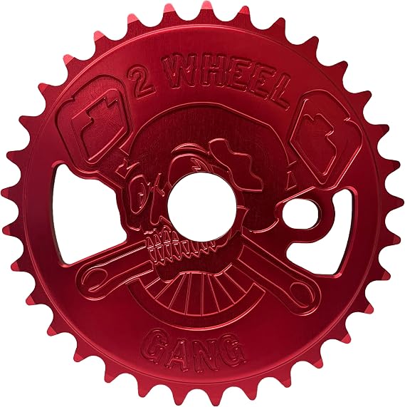 Throne 2 Wheel Gang 33T Chainwheel, Blue, CNC Alloy A606 1T