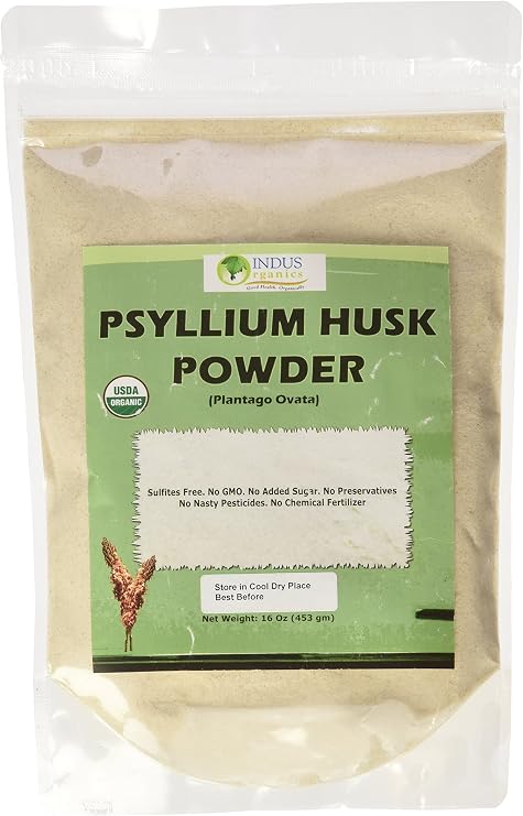 Psyllium Husk Powder 1 Lb Bag, Premium Grade, Freshly Packed