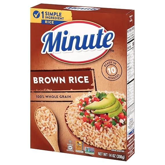 Minute Brown Rice, Instant Brown Rice, 14-Ounce Box, Pack of 1