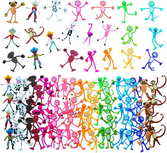 Fun Express Mega Bendable Toy Bulk Assortment 100 Pieces