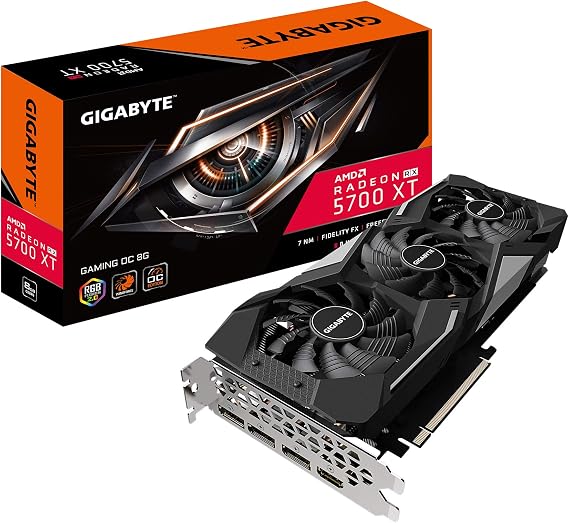 GIGABYTE Gv-R57XTGAMING OC-8GD Radeon Rx 5700 Xt Gaming OC 8G Graphics Card, PCIe 4.0, 8GB 256-bit GDDR6, Video Card