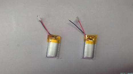 2Pcs 401020 3.7V 60mAh Polymer Lipo Battery with PCM Rechargeable