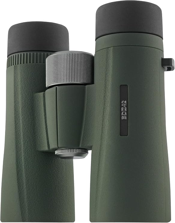 Kowa BD II XD 42mm Binoculars (8x42) | (11898) | Weather-Resistant, Waterproof, Fogproof - Rainguard, Lens Caps, Shoulder Strap & Soft Case Included