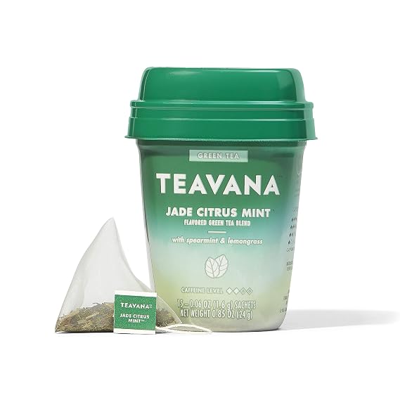 Teavana Jade Citrus Mint, Green Tea With Spearmint and Lemongrass, 15 Count