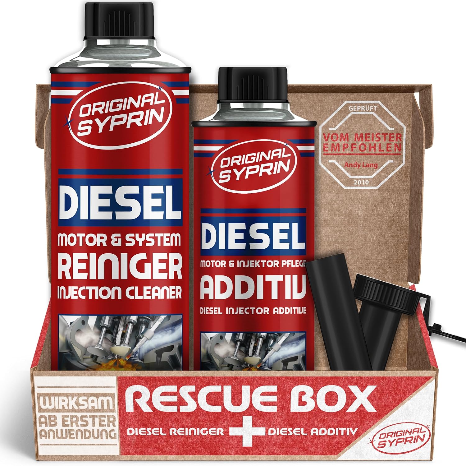 SYPRIN Original Diesel Additive and Cleaner Bundle Injector Cleaner Diesel Cleaning Diesel Additives Engine System Cleaner Package