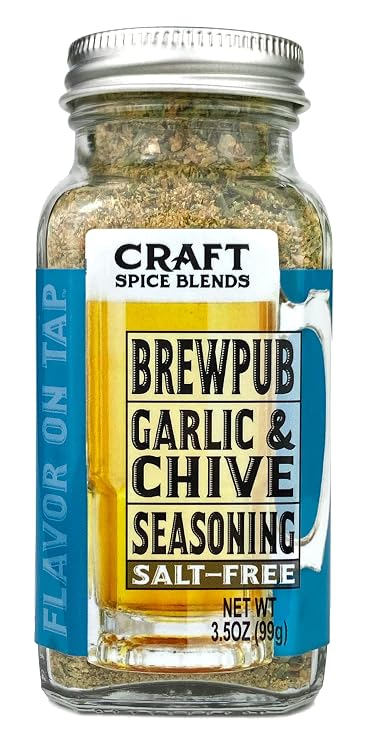 Craft Spice Blends (Brewpub Garlic & Chive Seasoning) | All Natural | Sugar Free | Salt Free | Keto | Zero Calories