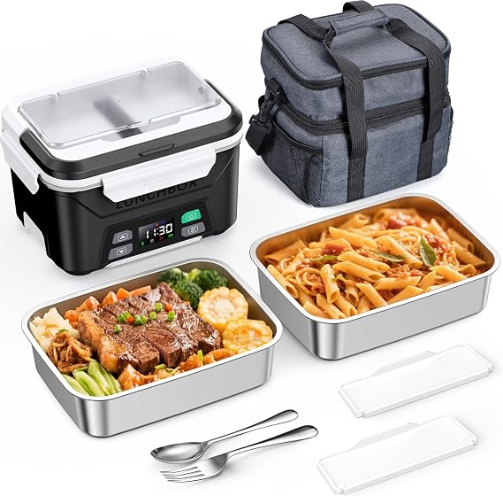 1.3L Cordless Electric Lunch Box Bundle with Extra Container & Divider