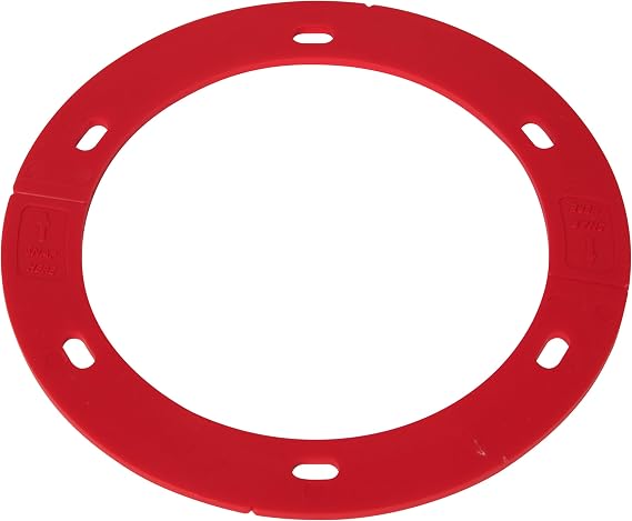 Oatey 43413 Set-Rite Red Toilet Flange Spacer, 1/8 in.