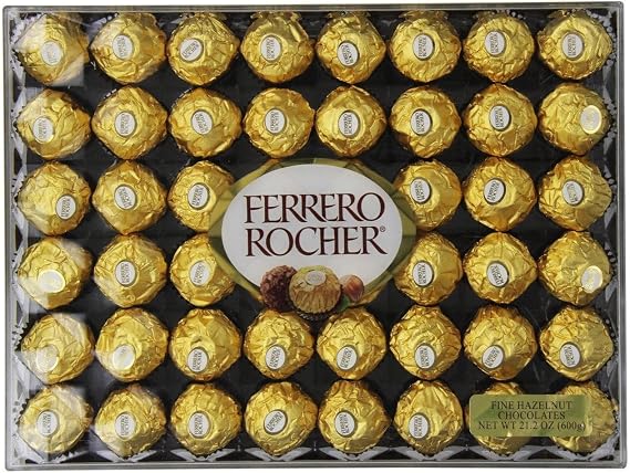 Large Capacity Ferrero Rocher T-48 Chocolate, 48 Count Pack